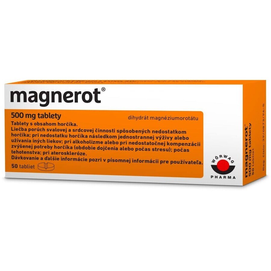 Magnerot Magnesiumnitraat 50 tabletten