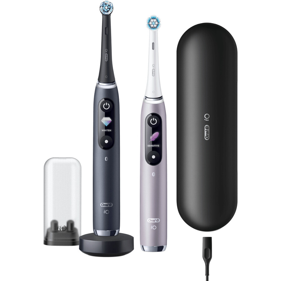 Oral-B EL.ZK Duo iO iO Series 9 Black&Rose + support + sac de voyage