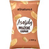 Allnature Arahide fără coajă prăjite și nesărate 1000 g