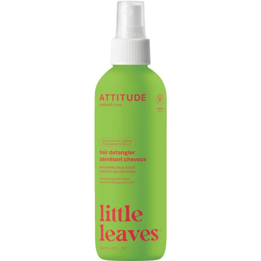 Attitude Baby's hair easy detangling spray Little leaves with melon and coconut flavor, 240 ml