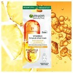 Garnier Skin Naturals Resistance Fläschchen in Textil Maske mit Vitamin C und Ananas-Extrakt 15 g