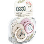 LOVI Dynamic Soothing Soother WILD SOUL, for girls 6-18m 2 pieces