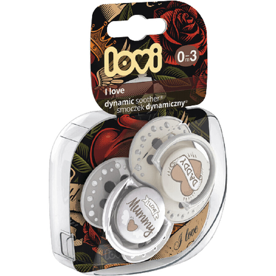 LOVI Dynamic Succhietto lenitivo I Love 0 - 3 m, 2 pz.