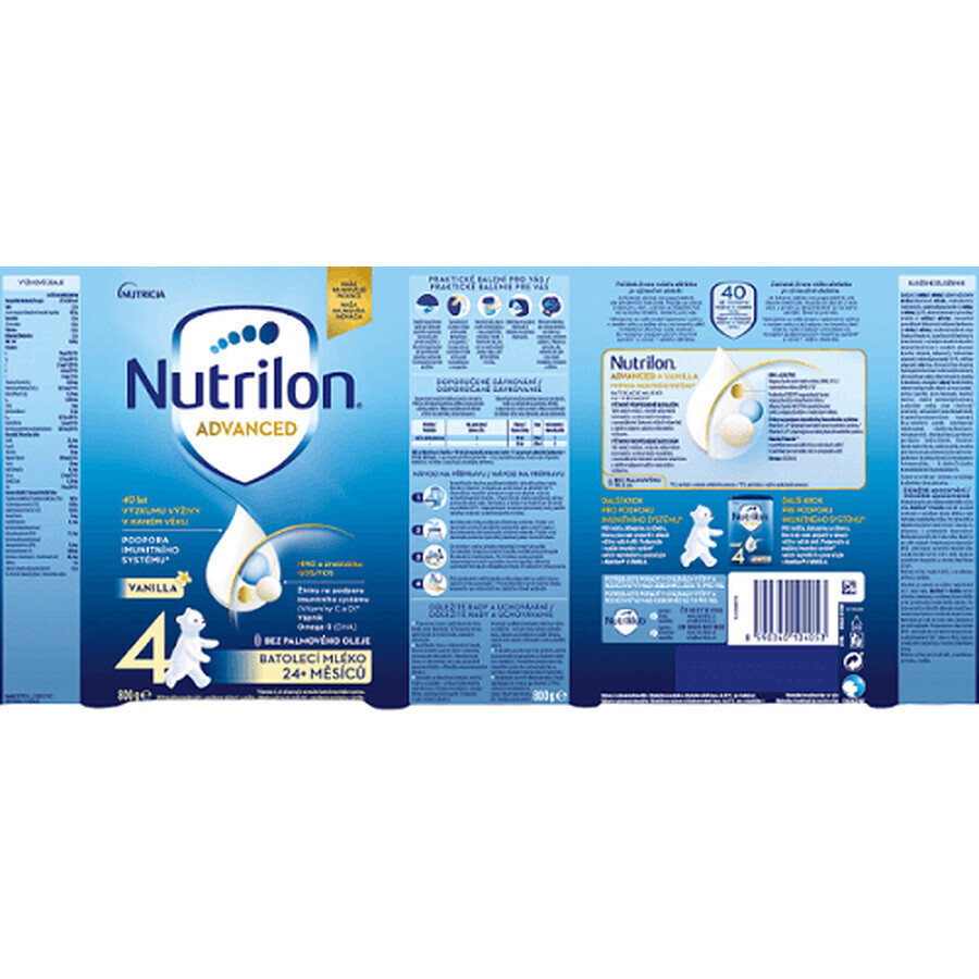 Nutrilon 4 Advanced Toddler Vanille Milchpulver 800 g