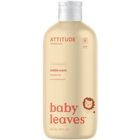 Attitude Baby Bath Foam with pear juice flavor 473 ml