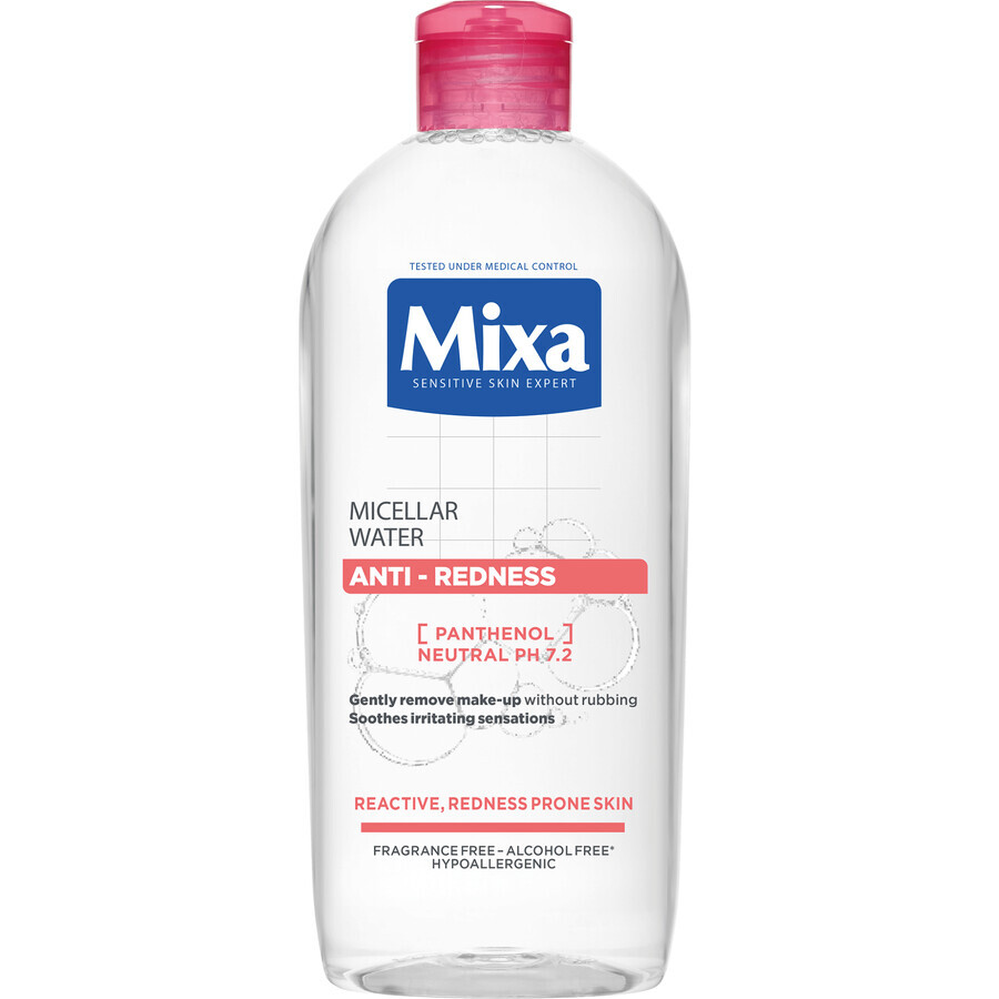 Acqua micellare Mixa Anti-Redness per pelli sensibili soggette a rossori, 400 ml