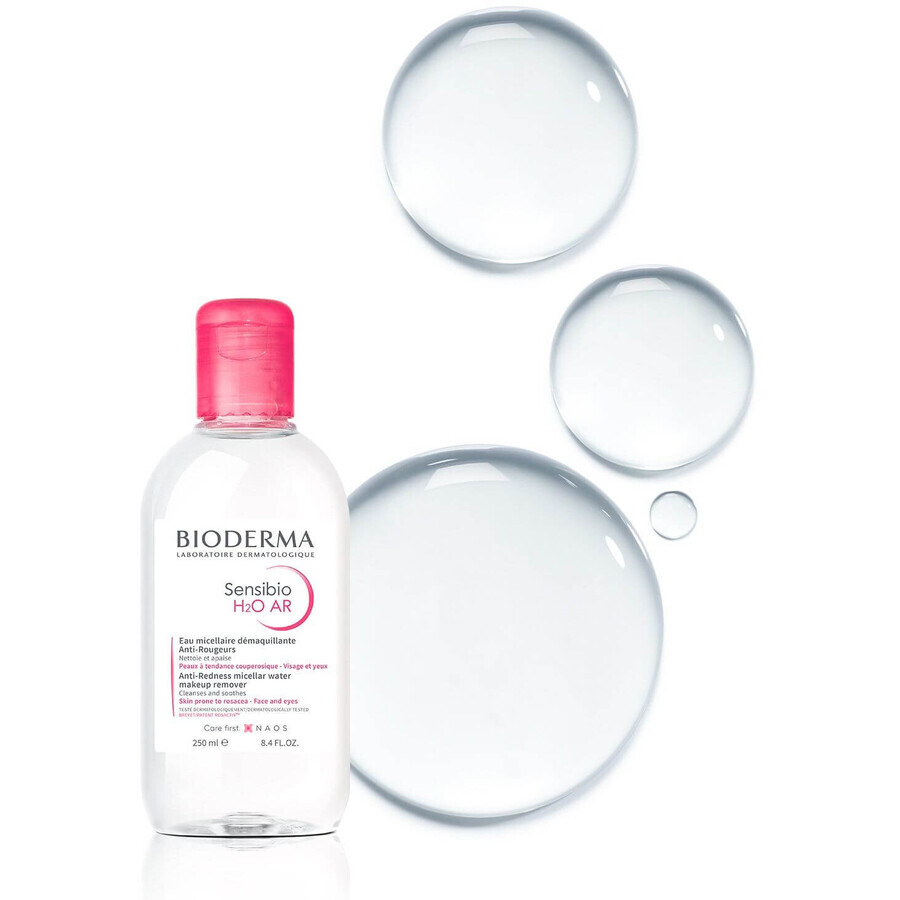 Bioderma Sensibio H2O AR eau micellaire pour peaux sensibles avec rougeurs 250 ml