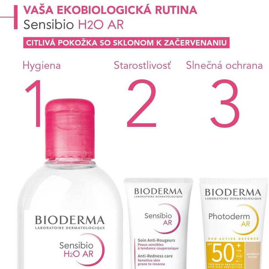 Bioderma Sensibio H2O AR eau micellaire pour peaux sensibles avec rougeurs 250 ml