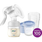 Tire-lait manuel Philips Avent + VIA 180 ml