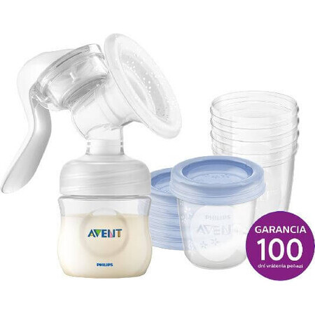 Tire-lait manuel Philips Avent + VIA 180 ml