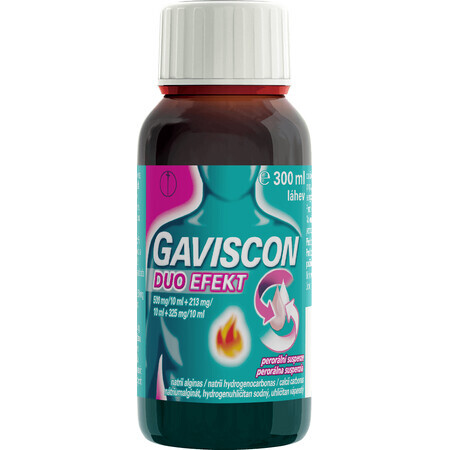 Gaviscon Duo Effect orale suspensie 300 ml