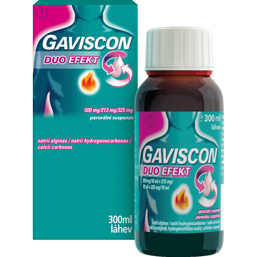 Gaviscon Duo Effect orale suspensie 300 ml