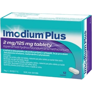 Imodium Plus 2mg/125mg 12 comprimidos