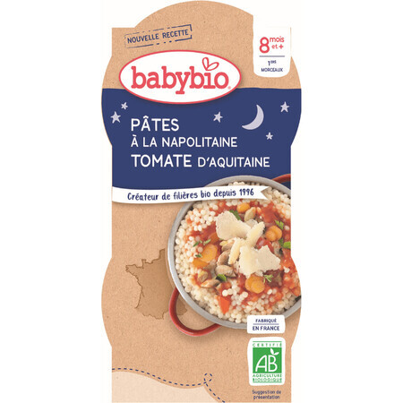 Babybio meniu Good Night paste napolitane 2 x 200 g