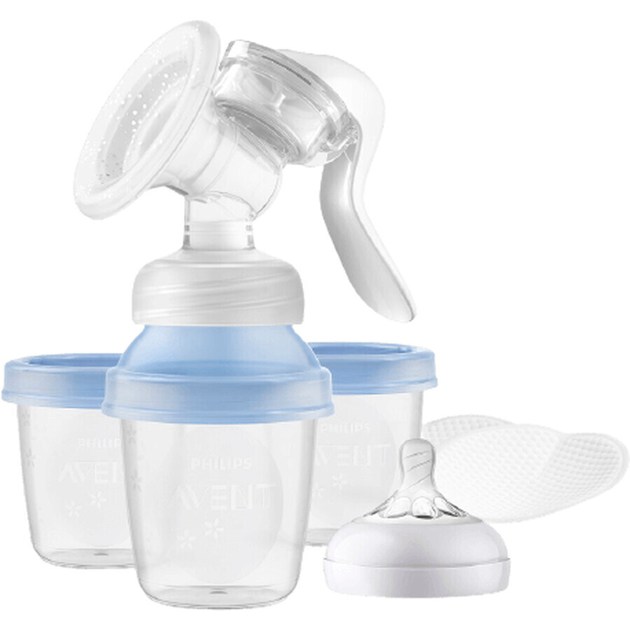 Philips Avent Tiralatte manuale con sistema di stoccaggio VIA 8 pz.