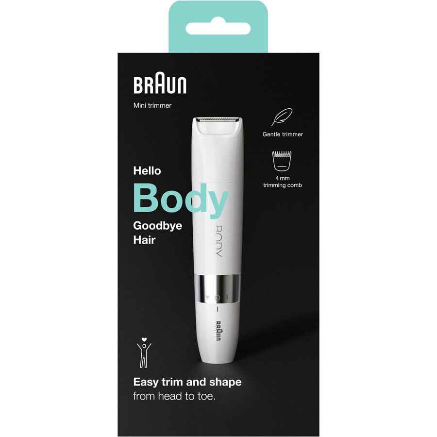 Braun Body Mini Trimmer BS1000 depilatore elettrico per il corpo