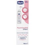 Chicco PhysioCleanIPER Spray nasale ipertonico con acqua di mare 12m+, 100 ml