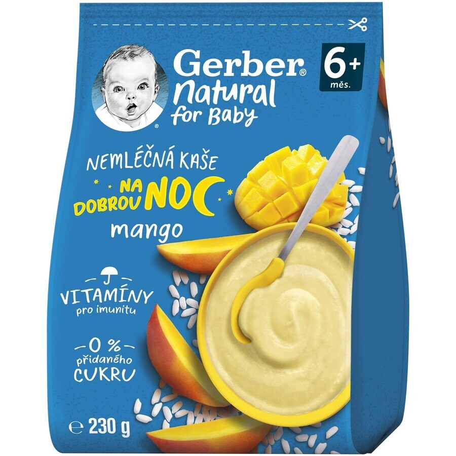 Gerber Natuurlijke zuivelvrije mango Good Night Havermout 230 g