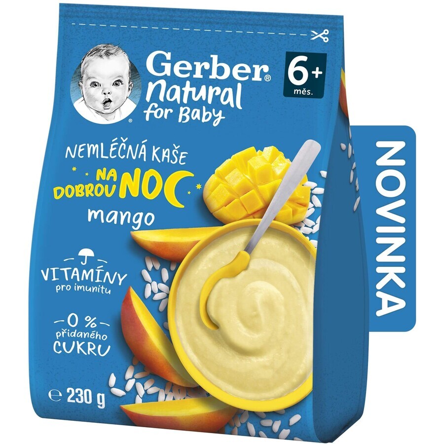 Gerber Natuurlijke zuivelvrije mango Good Night Havermout 230 g