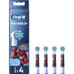 Oral-B Pro Kids Spiderman Ersatzköpfe 4 Stück