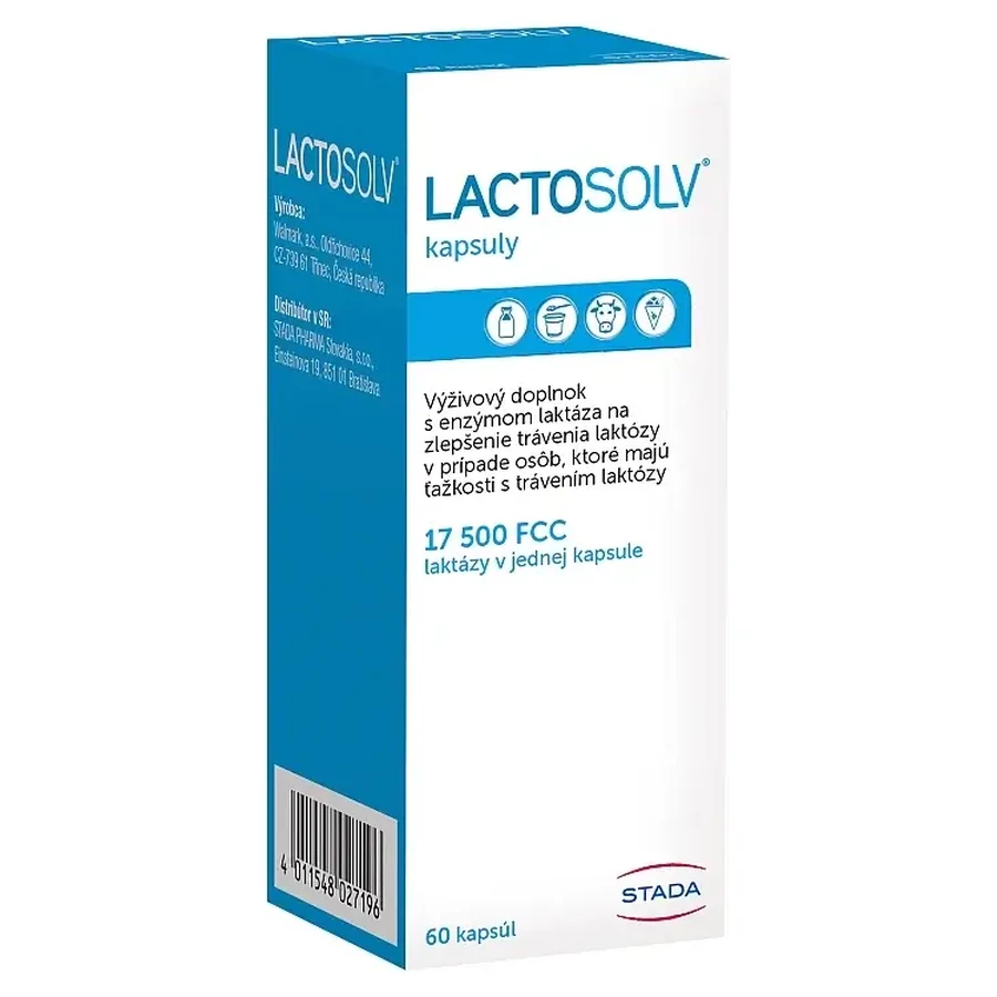Lactosolv 17500 FCC, 60 cápsulas
