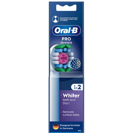 Oral-B Pro 3D White replacement heads 2 pcs