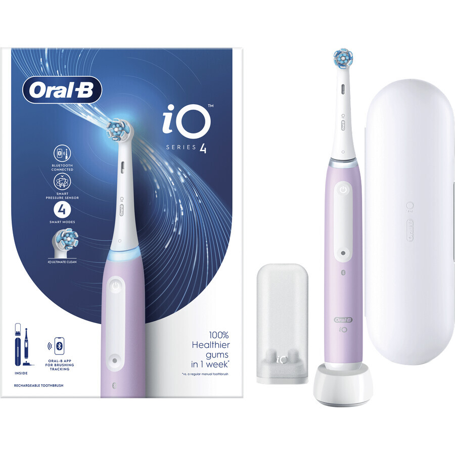 Oral-B EL.ZK iO Series 4 Lavanda + soporte + bolsa de viaje