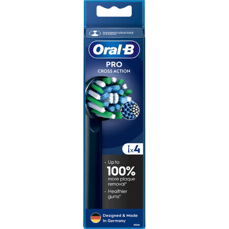 Oral-B Pro Cross Action cabezales negros 4 uds.