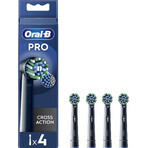 Oral-B Pro Cross Action cabezales negros 4 uds.