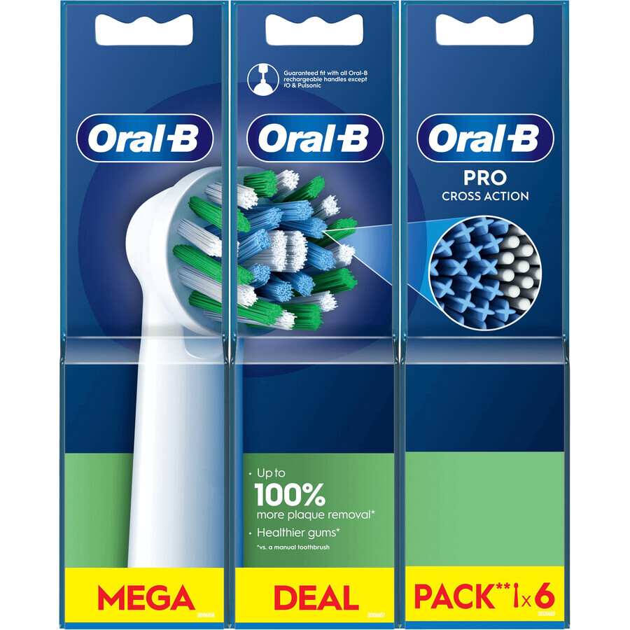 Oral-B Pro Cross Action opzetstukken 6 stuks