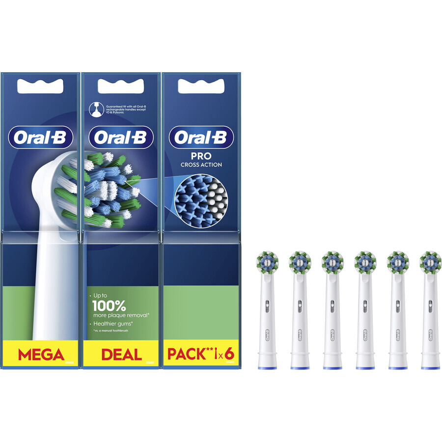 Oral-B Pro Cross Action opzetstukken 6 stuks