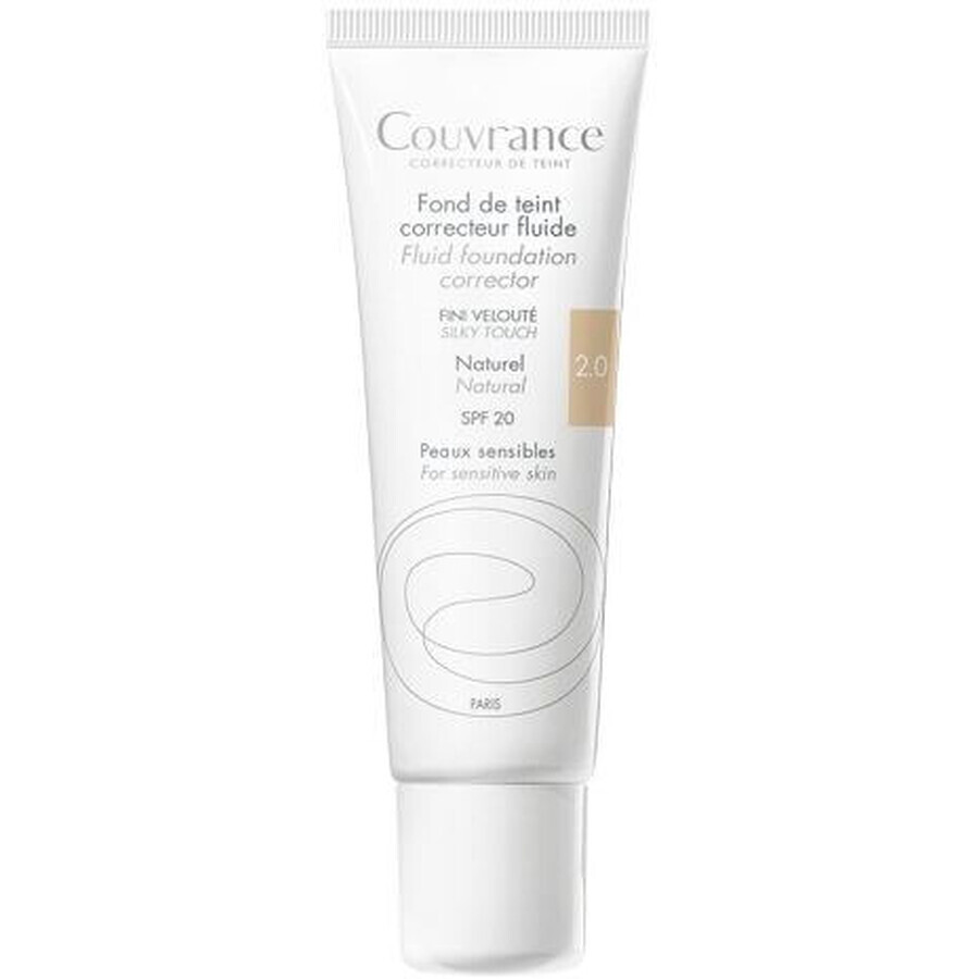 Avene Couvrance Maquillaje Cobertura Líquida SPF20 tono natural 30 ml