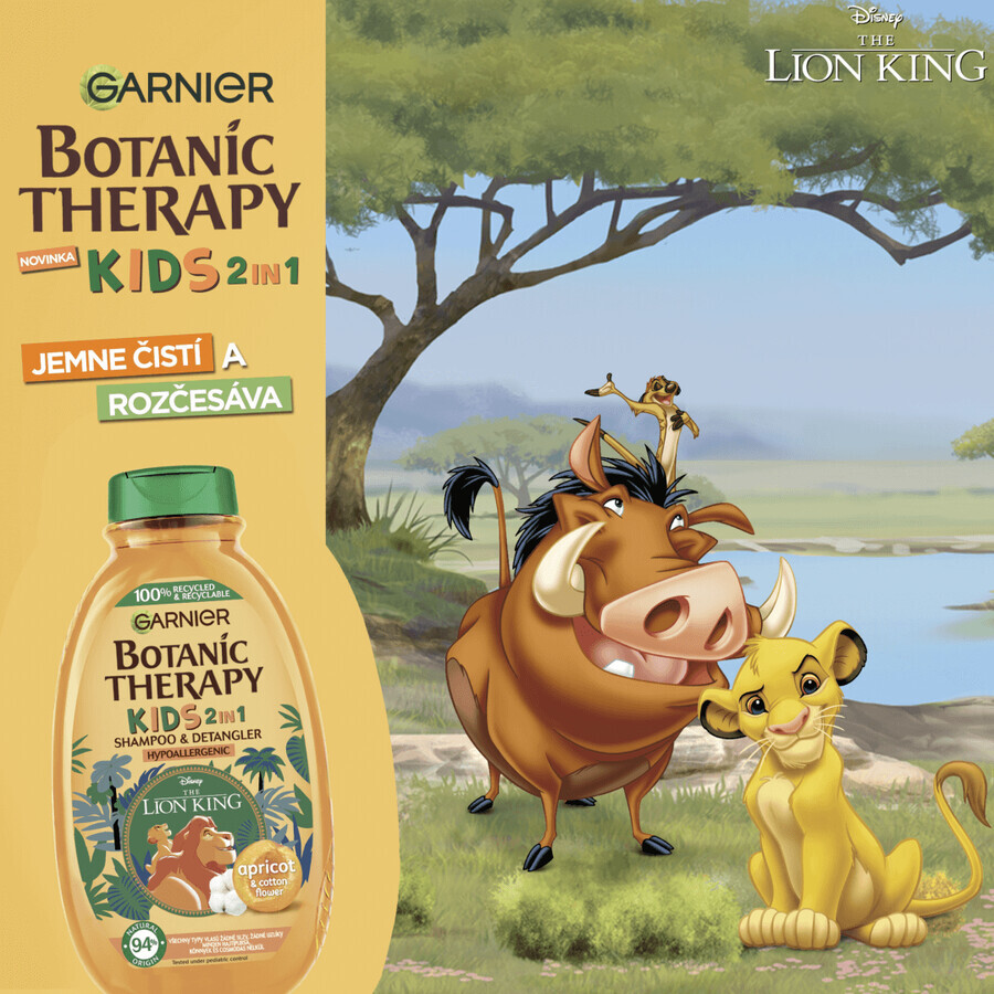 Garnier Botanic Therapy Disney Bambini 2in1 Shampoo e Balsamo Re Leone Caise 400 ml