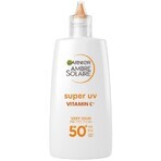 Garnier Ambre Solaire Super UV Fluido Quotidiano Anti-Macchie con Vitamina C e SPF 50+, 40 ml