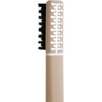 Brosse à dents en plumes avec support, beige moyen