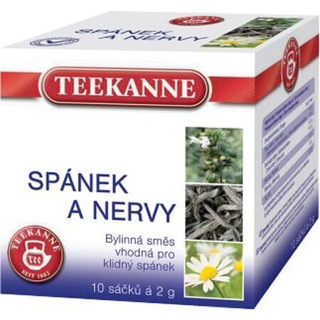 Teekanne Slaap en Zenuwen Kruidenmelange, 10 x 2 g