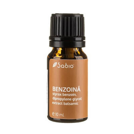 BENZOINE, essential oil balsamic extract ( styrax benzoin, dipropylene glycol), 10 ml, Sabio