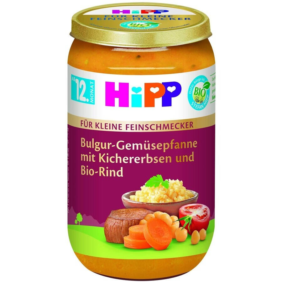 HiPP Little Gourmet Organic Bulgur with vegetables and chickpeas and organic beef 220 g