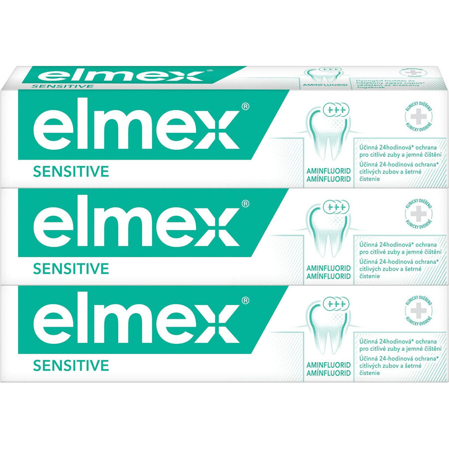 Elmex Sensitive Tandpasta voor gevoelige tanden 3 x 75 ml