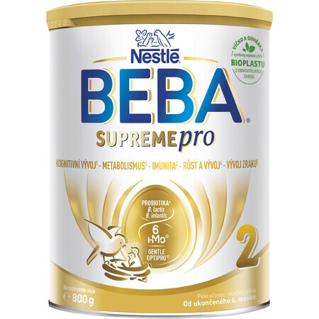 Nestlé Beba SUPREMEfor 2 leche infantil a partir de 6 meses 6HMO 800 g