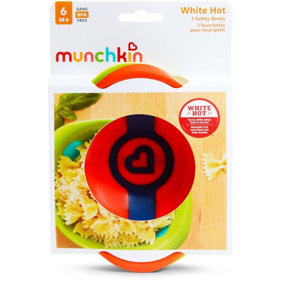 Munchkin bowl with heat sensor 3 pcs