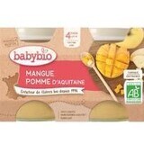 Babybio vruchtensnack met appel, mango 2 x 130 g