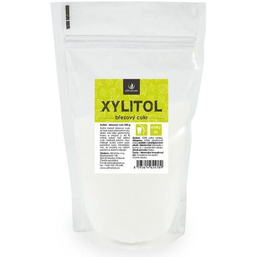 Allnature Xylitol - Süßstoff aus Birke 500 g