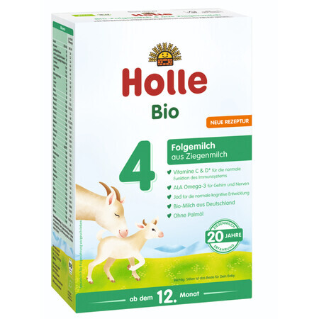 Lait maternisé à base de lait de chèvre biologique Holle 4 dès 12 mois 400 g