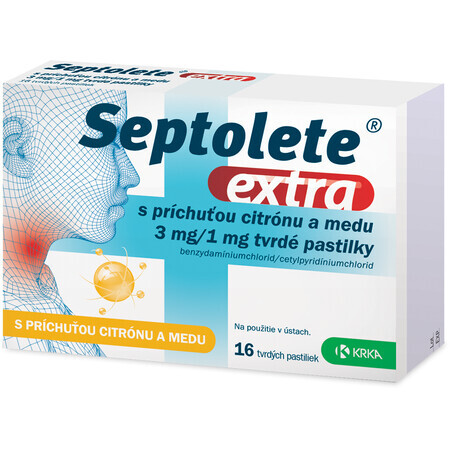 Septolete extra citron et miel 16 comprimés