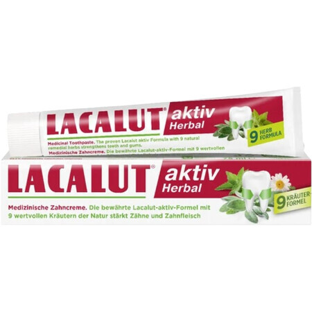 Lacalut Aktiv Pasta dentífrica a base de plantas 75 ml