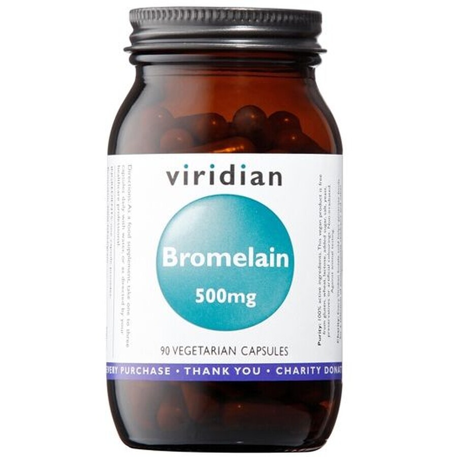 Viridian Bromelain 500mg 90 capsule