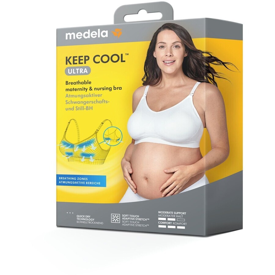 Medela Ultra Keep Cool maternity and nursing bra, black M