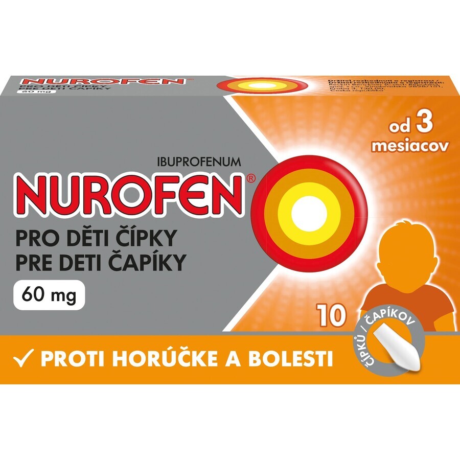 Nurofen for children suppositories 60 mg 10 pcs