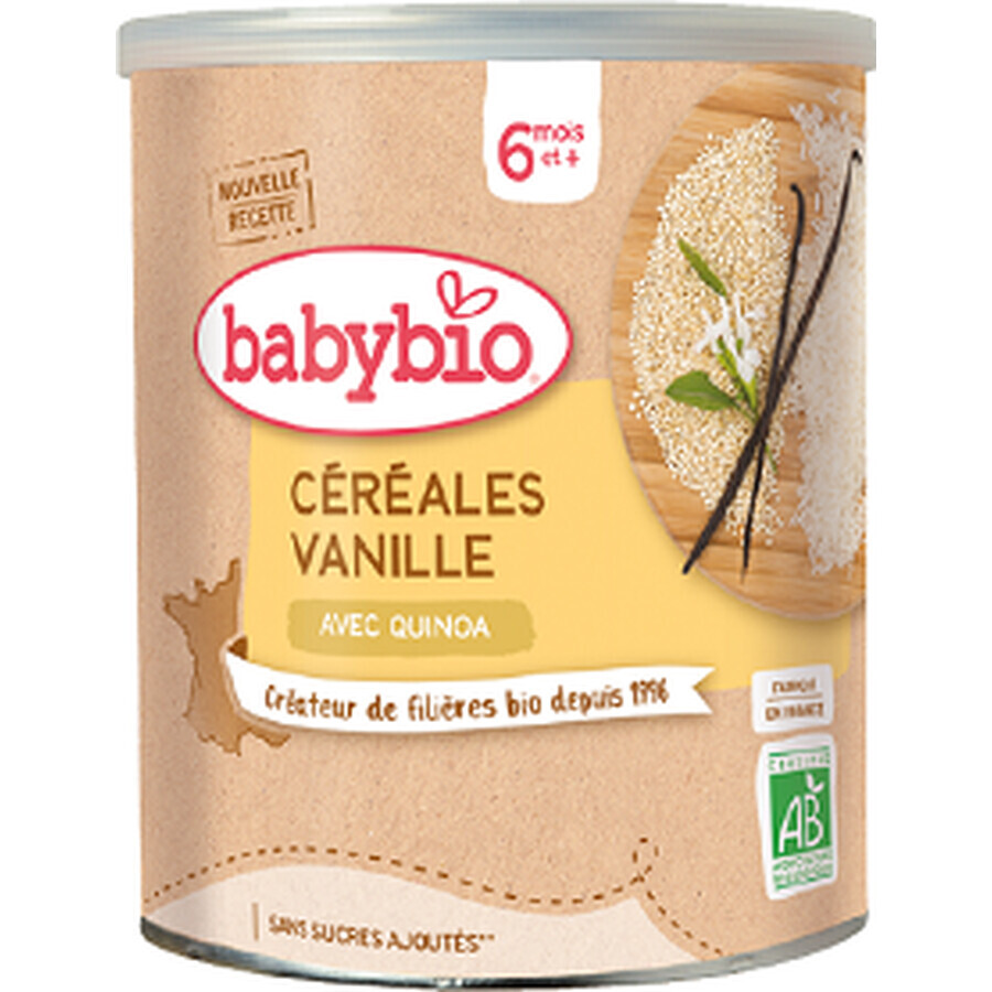 Babybio Biologische zuivelvrije pap met vanille en quinoa 220 g